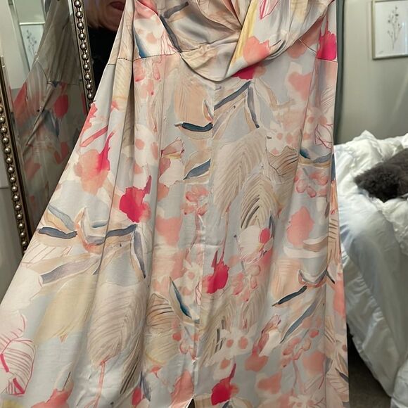 NWT 495.00 Fame and Partners The Primavera Dress Satin Size 8 - Picture 6 of 7